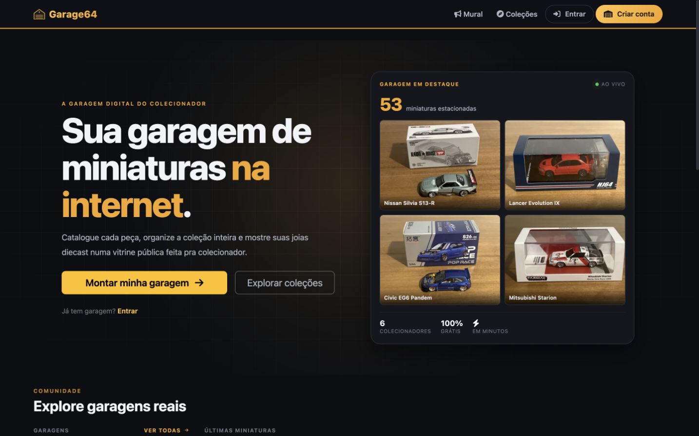 Apresentação pública do Garage64
